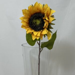 Artificial SINGLE Sunflower STEM Yellow