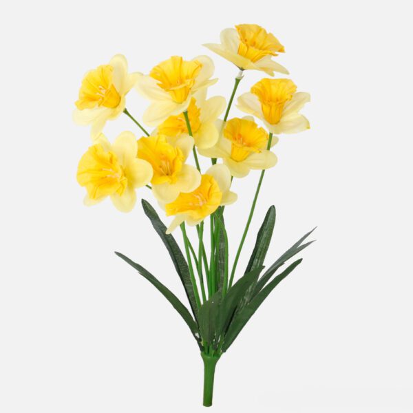 Artificial Daffodil Bush 2Tone Yellow