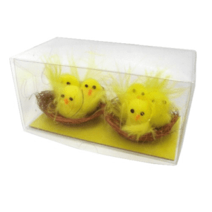 Yellow Easter Chicks in Nest