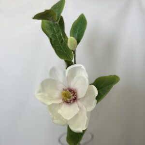 Artificial Single Magnolia Cream