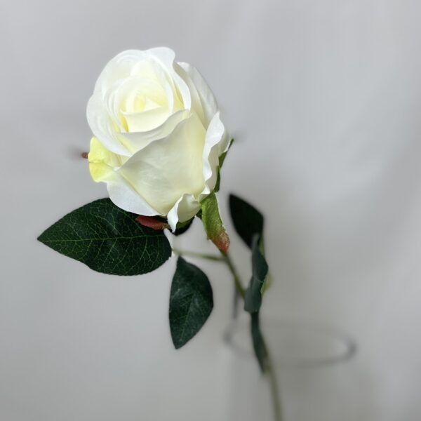 Celia Single Rose Ivory artificial flowers wedding