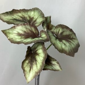 Artificial Begonia Leaf Bush Purple