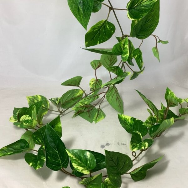 5ft Artificial Pothos Garland UV PROTECTED Green/Yellow