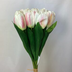 Artificial Tulip (Bundle 9) Cream/Pink