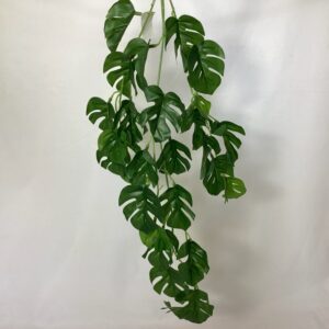 Artificial Trailing Monstera Leaf Vine Green