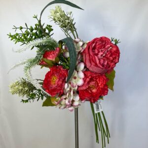 Artificial Lara Peony / Blossom (Bundle) Red/Coral