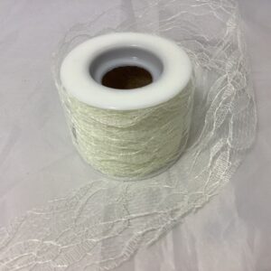 5cm (2 inch) LACE Ribbon 10m White