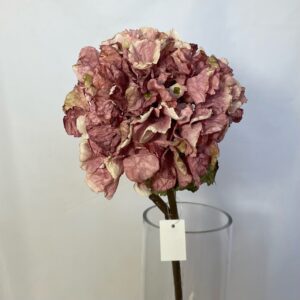 Dried Touch Ruffled Hydrangea Dusty Pink artificial wedding flowers