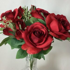 Artificial Mixed ROSE Bush Red