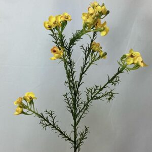 artificial Wax Flower Spray Yellow