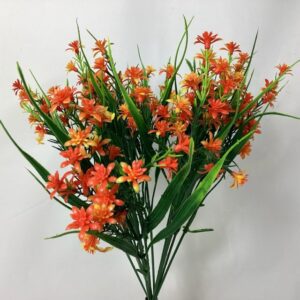 Artificial Decorative Plastic Daisy Twig (Bunch 12) Orange