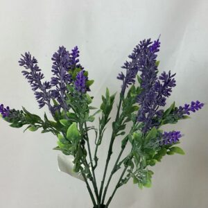 Artificial Plastic Lavender Bush Purple