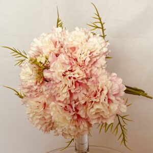 Artificial Carnation / Asparagus Fern (Bundle) Pink