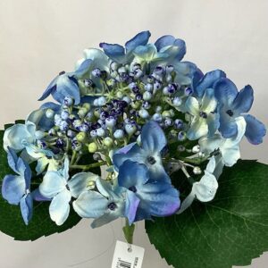 Pale Blue Artificial Budding Hydrangea
