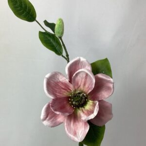 Pink Artificial Dry Look Amore Single Magnolia Spray