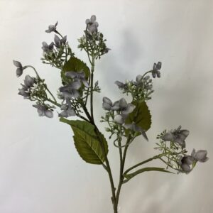 Grey Artificial Dry Look Amore Wild Hydrangea Spray