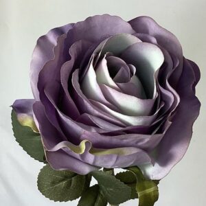 Artificial Eloise Single Open Rose Lavender