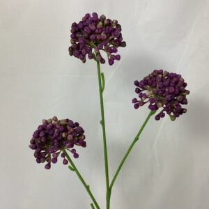 Artificial Soft Touch Allium Spray Purple