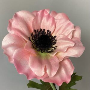 Artificial  Single Anemone Light Pink