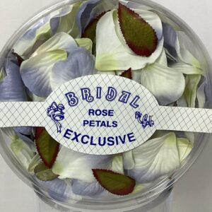 Artificial Rose Petals (164pcs) 2Tone Lavender/Blue