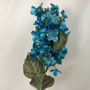 Teal Artificial Dry Look Amore Panical Hydrangea Spray