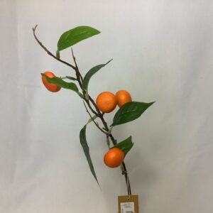 Artificial Orange (x 4 Fruit) Branch/Spray