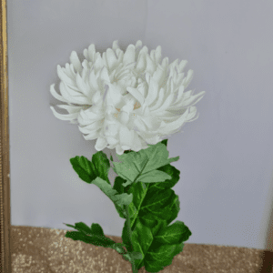 Artificial Single Chrysanthemum Ivory