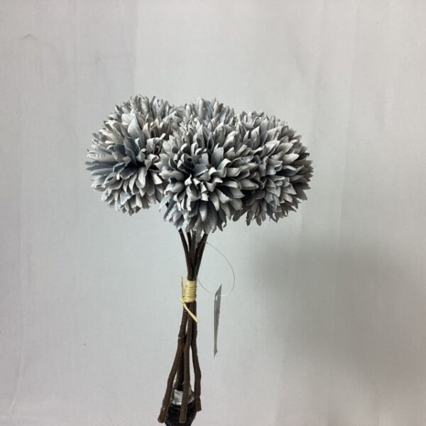 Grey Artificial Chrysanthemum (Bundle 6)