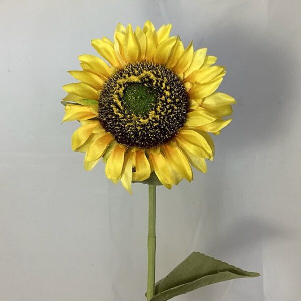 artificial Single Sunflower Spray Yellow wedding bouquet