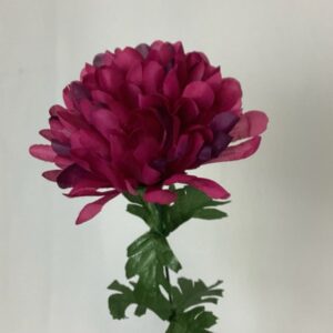Artificial Paula Single Chrysanthemum Cerise
