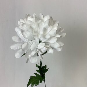 Artificial  Paula Single Chrysanthemum White
