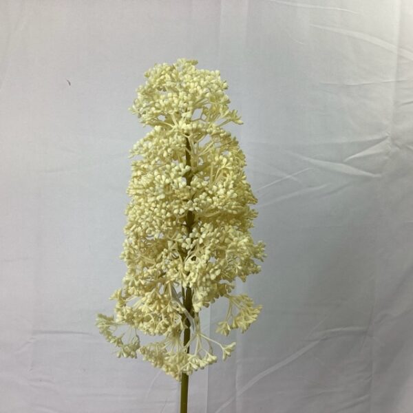 Artificial Large Berry Cone Spray Ivory