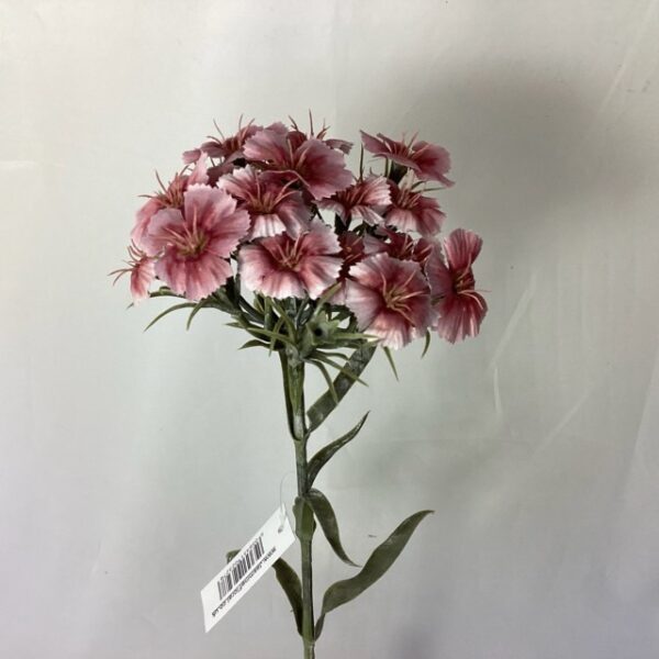 Artificial Dry Look Amore Dianthus Spray Pink