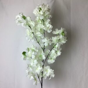 Ivory Artificial Cherry Blossom Spray