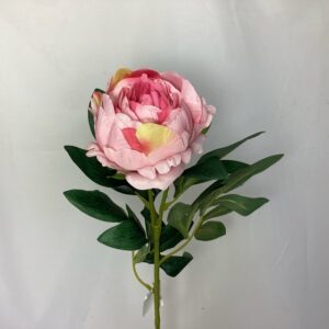 Artificial Millicent Single Peony Pink