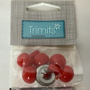 15mm Toy Safety Ball Noses (Pack 5) Red