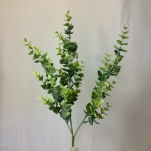 Artificial Plastic Seeded Eucalyptus Leaf Spray Green