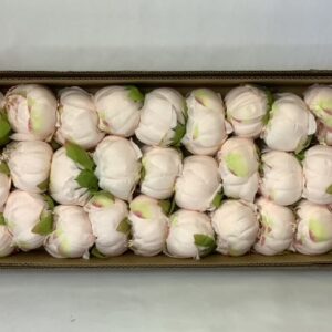 Artificial 9cm Single PEONY Heads (Pack 36) Light Pink