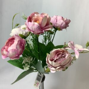 Artificial Mixed PEONY/Hydrangea Bush Pink