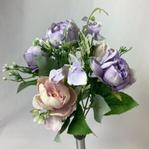 Artificial Mixed PEONY/Hydrangea Bush Lavender