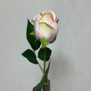 Artificial Tiana Single RoseBud Pale Pink