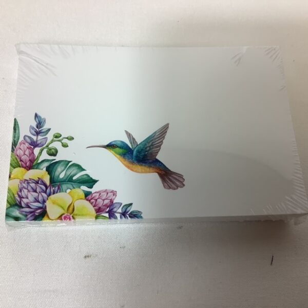 Hummingbird/Flowers Plain Gift Card (Pack 50)