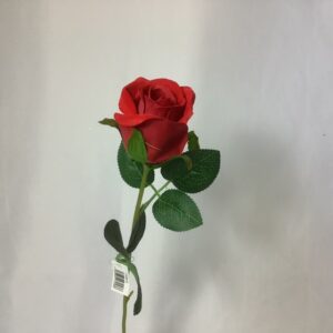 Artificial Valentines Single Velvet Rose