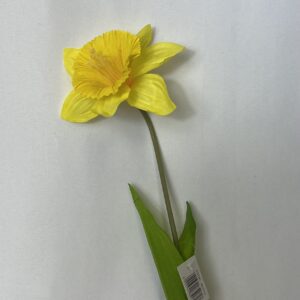 single artificial yellow daffodil spray