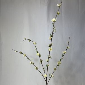 ivory/Cream Small artificial blossom spray