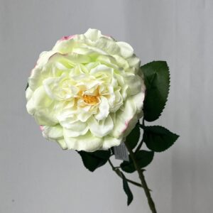 Pale Green Artificial Open Sorbet Rose