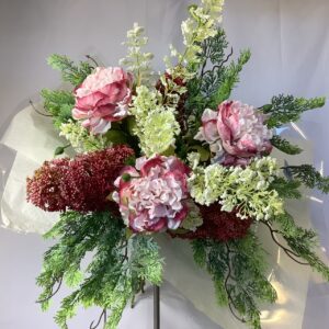 Pink Artificial Mothers Day Gift Bouquet Arrangement Home Decor