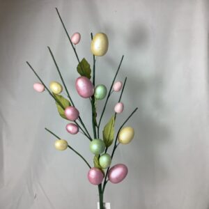 75cm Mixed Pearl Easter Egg Spray Assorted