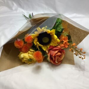 Large sunflower / Rose bouquet Orange/Yellow