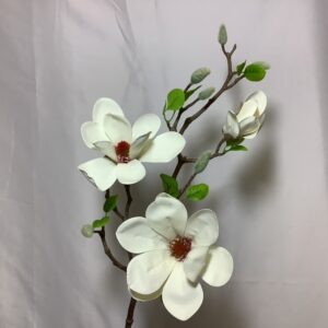 Artificial Grandiflora Magnolia Spray White